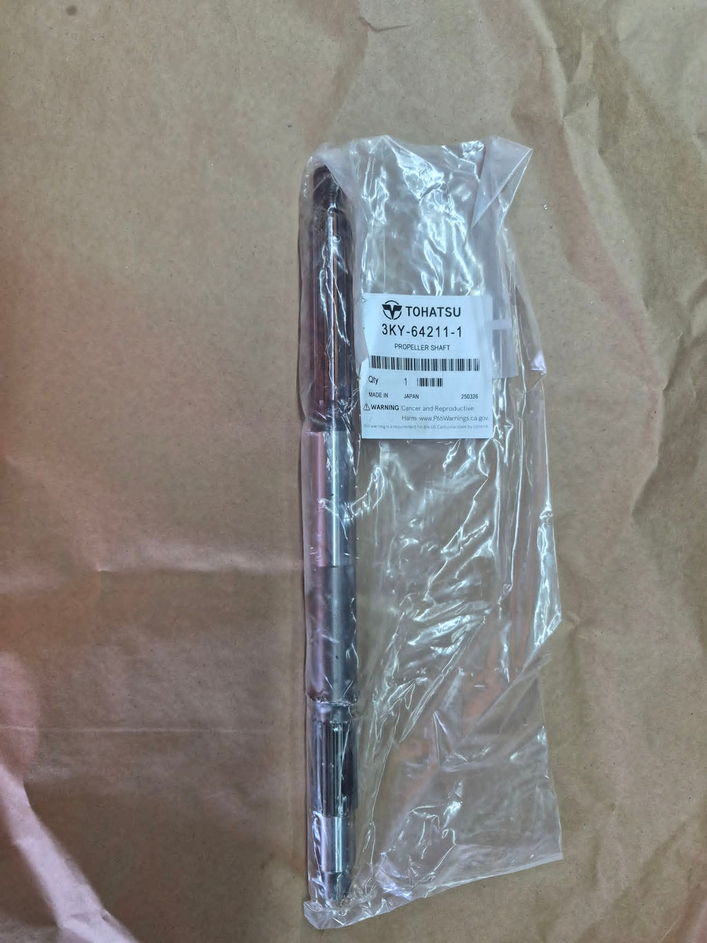 Tohatsu 40-60 A Model propeller shaft